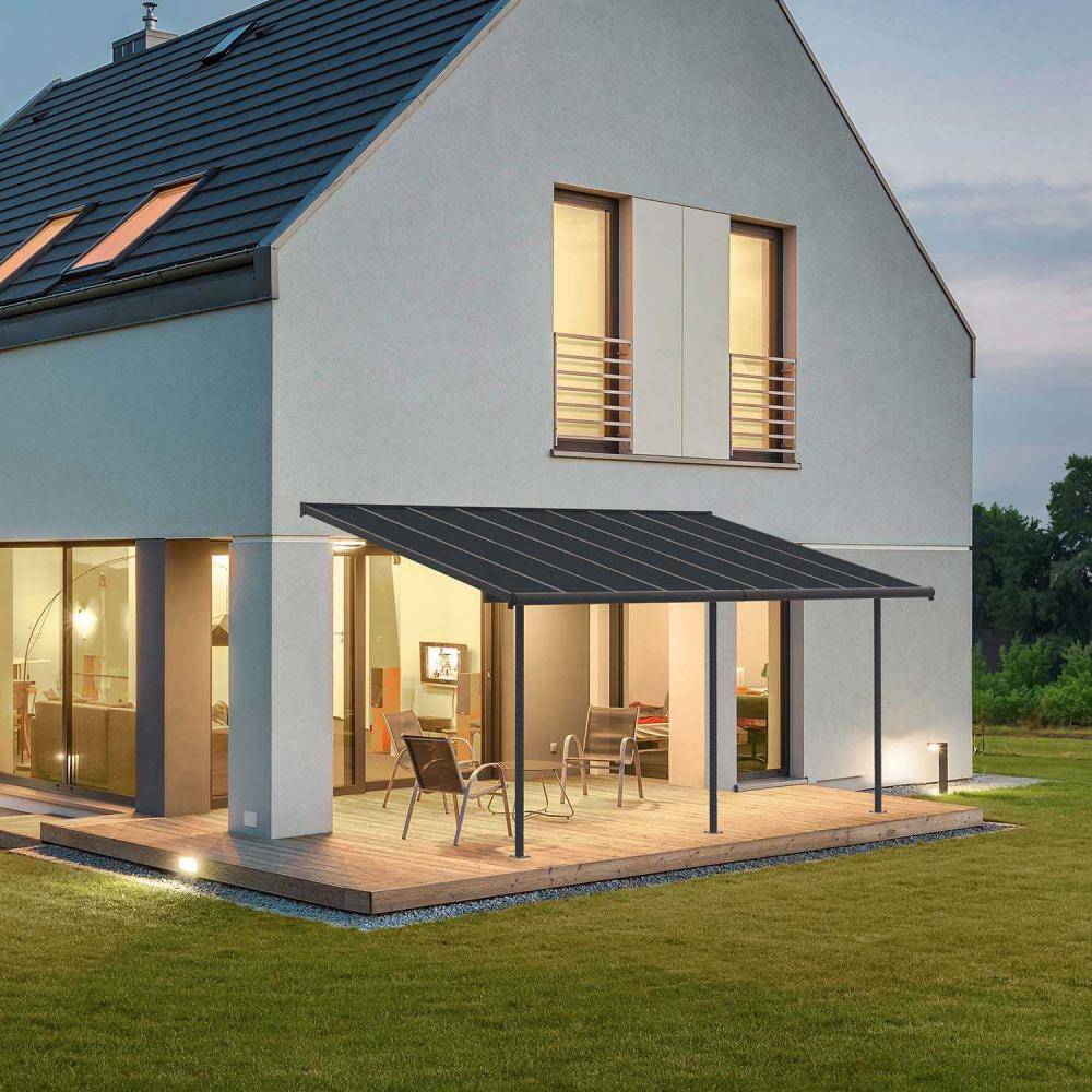 Canopia - Canopia Pergola Capri 3X5,6 Grise, toiture gris - Imagen 2