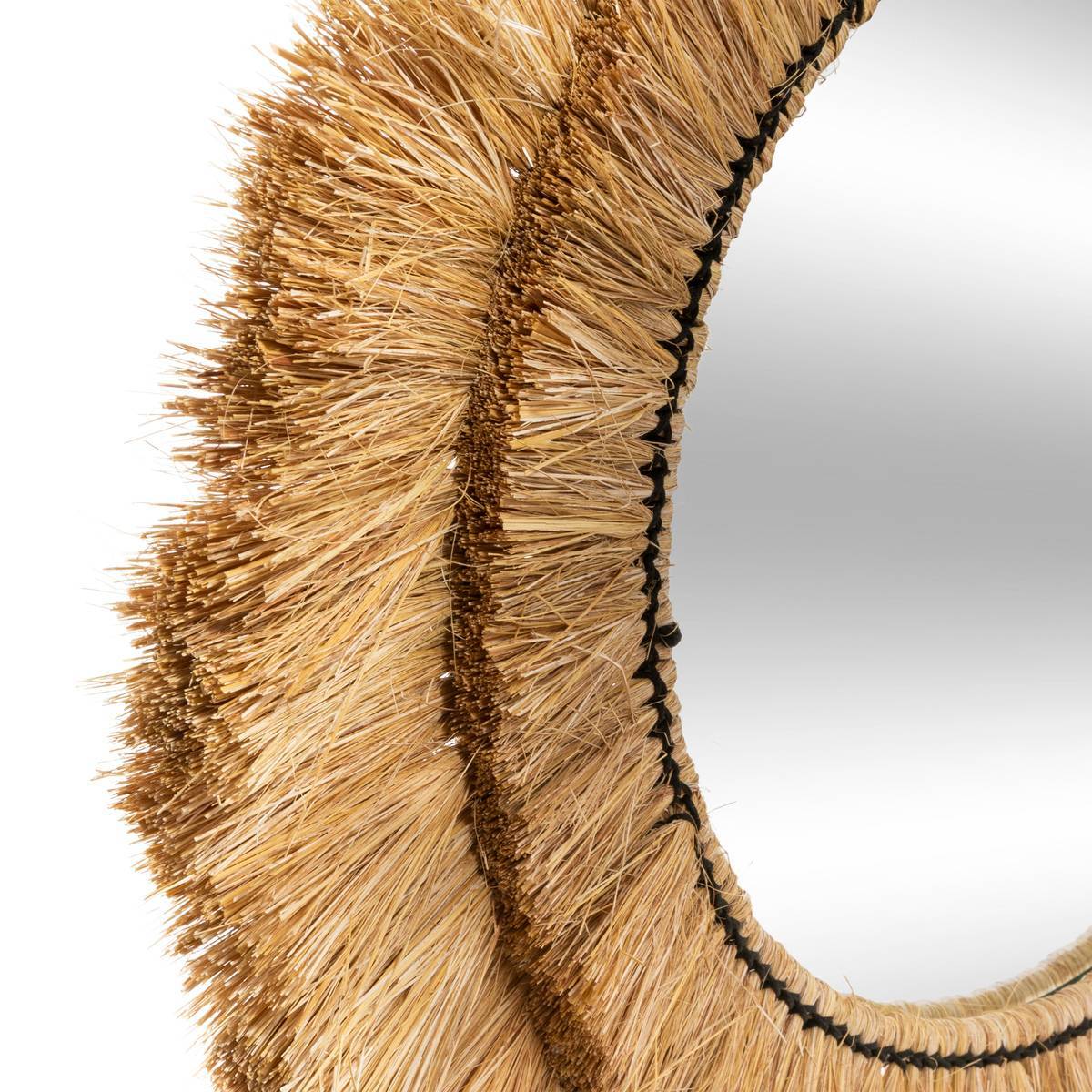 Atmosphera - Miroir "Safari" raphia D57cm - Atmosphera Créateur d'intérieur - Imagen 3
