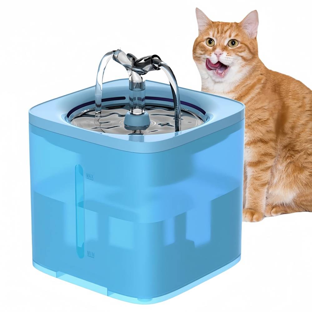 IntiMeg - Fontaine à eau 2 litres pour chats et petits chiens Bleu IntiMeg - Image 1