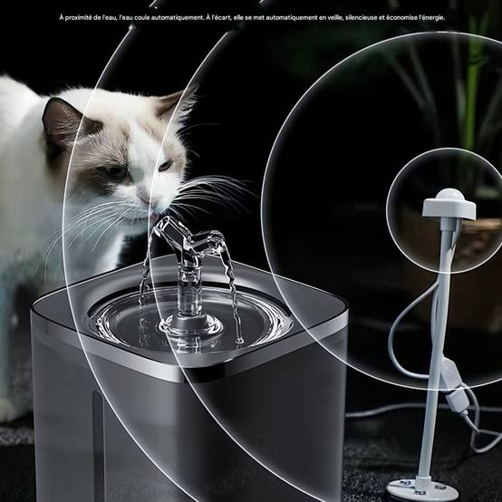 IntiMeg - Fontaine à eau 2 litres pour chats et petits chiens Bleu IntiMeg - Image 4
