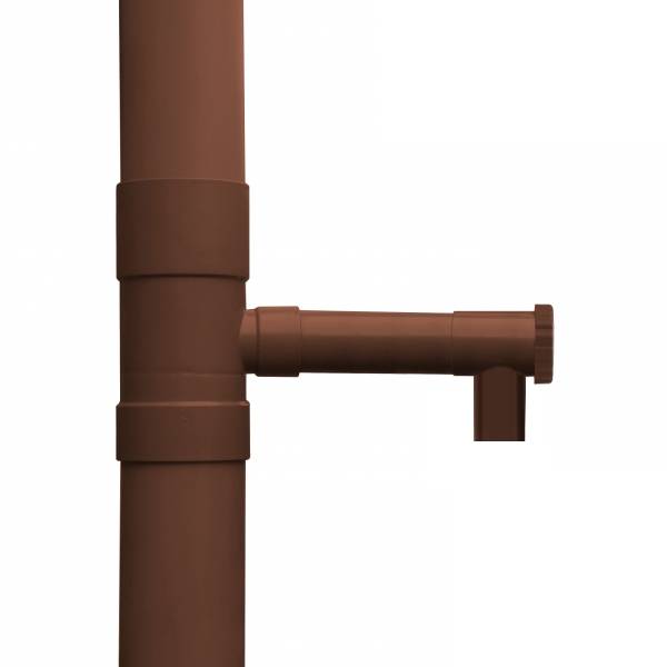 Gt Market - Récupérateur d'eau de pluie marron pour gouttière 100 mm - GT MARKET - Image 2