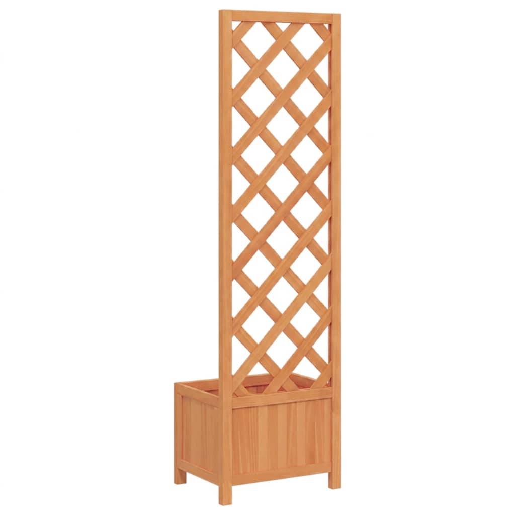 Vidaxl - Jardinière avec treillis 40x30x135 cm bois massif de sapin vidaXL 41297 - Image 6