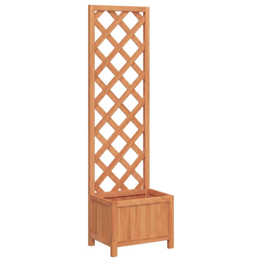 Vidaxl - Jardinière avec treillis 40x30x135 cm bois massif de sapin vidaXL 41297 - Image 2