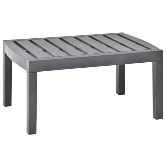Table de jardin plastique moka 78 x 55 x 38 cm - PANGIVO - Image 1