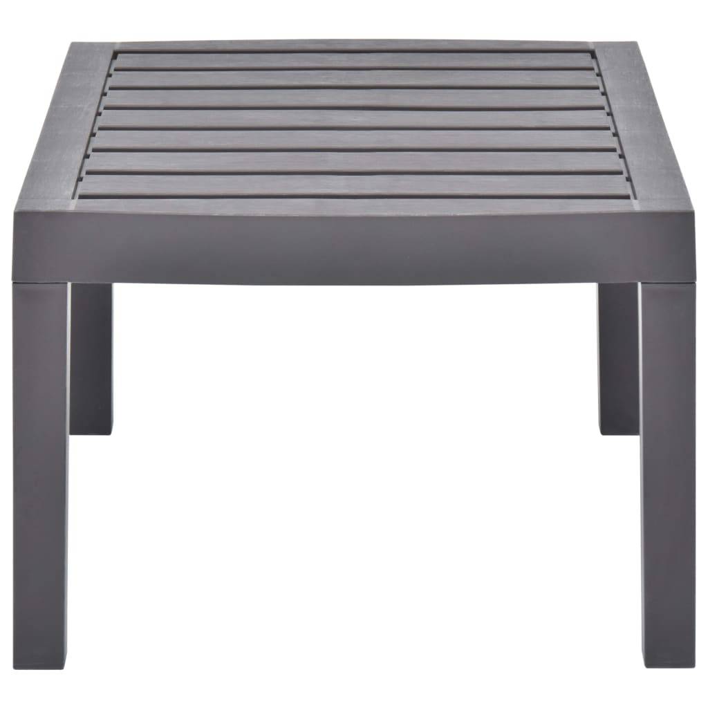 Table de jardin plastique moka 78 x 55 x 38 cm - PANGIVO - Image 3