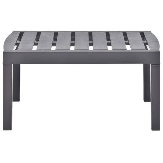 Table de jardin plastique moka 78 x 55 x 38 cm - PANGIVO - Image 2