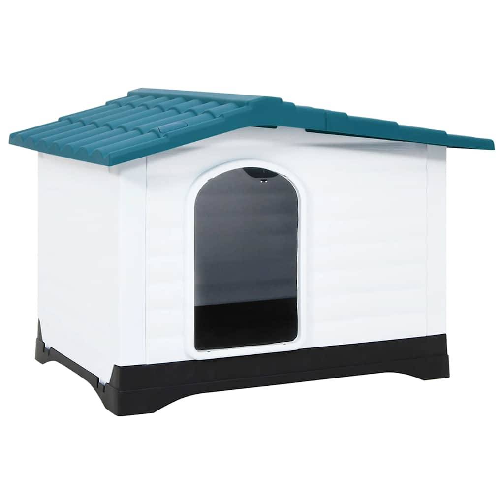 Vidaxl - Niche pour chien Bleu 90,5x68x66 cm Polypropylène vidaXL 152229 - Imagen 1