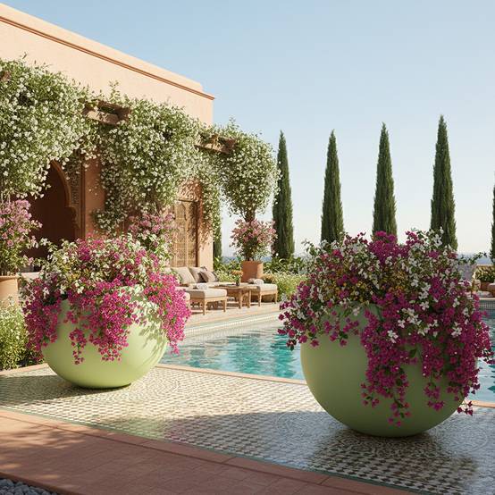 Pot de fleurs dolce vita 300l - plast'up rotomoulage - Image 3