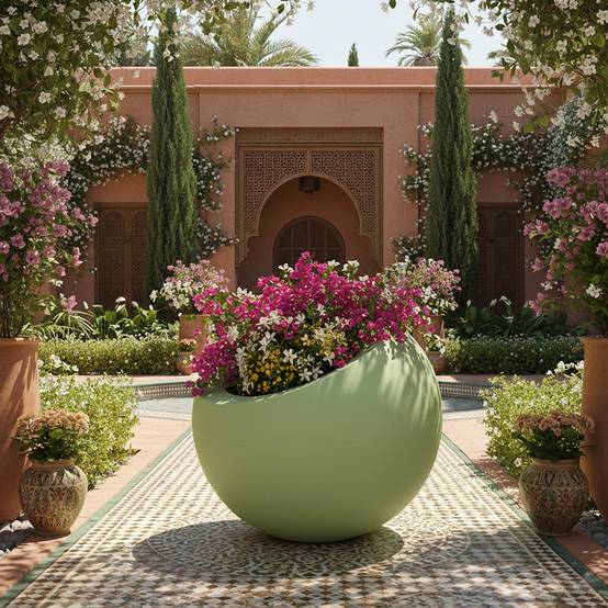 Pot de fleurs dolce vita 300l - plast'up rotomoulage - Image 2