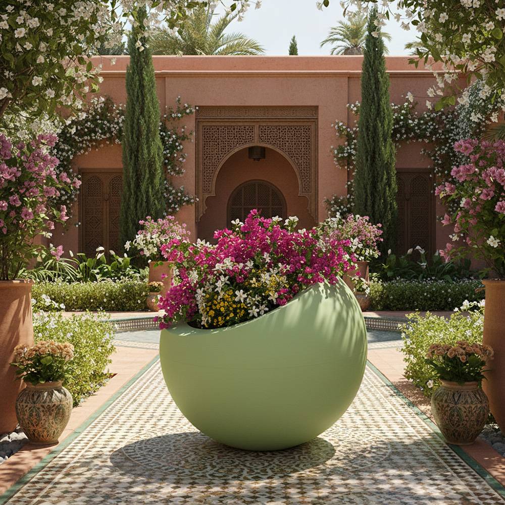 Pot de fleurs dolce vita 300l - plast'up rotomoulage - Image 2
