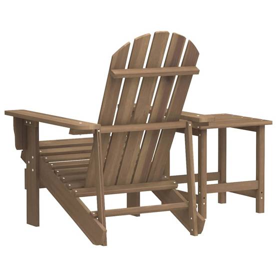 Chaise de Jardin Adirondack Bois Massif et sa Table d'appoint Brun – ComfortXL Outdoor Living - Image 6