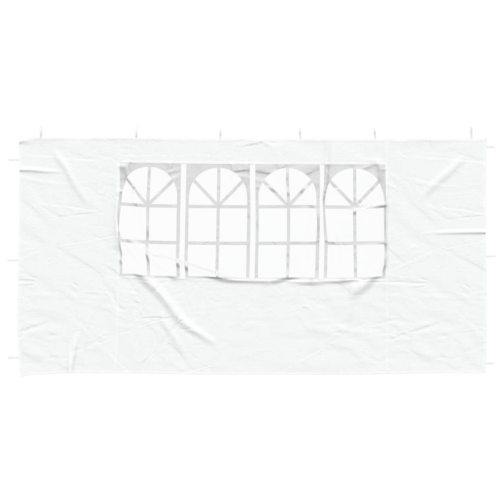 Parois de tente de fête PE et acier blanc 400 x 195 cm - PANGIVO - Image 3