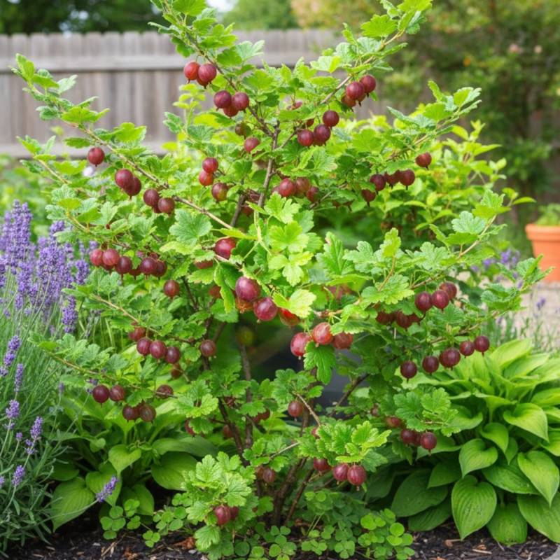 Groseillier à maquereaux Worcesterberry - Bon rendement - Pot de 3L - 30/60 cm - De 1,00 m à 1,50 m - Imagen 4