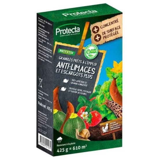 Protecta - ANTI-LIMACES ET ESCARGOTS PLUS 3% 425 G