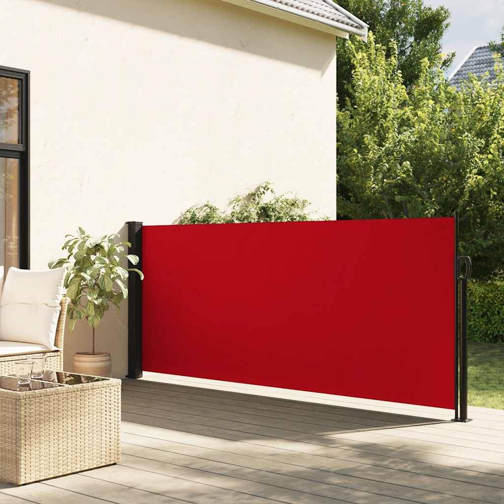 Store banne | Auvent latéral rétractable rouge 120x600 cm Maison Chic - Image 2