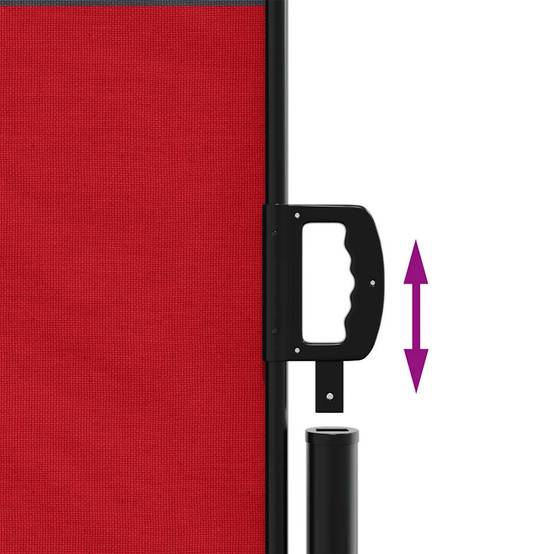 Store banne | Auvent latéral rétractable rouge 120x600 cm Maison Chic - Image 6