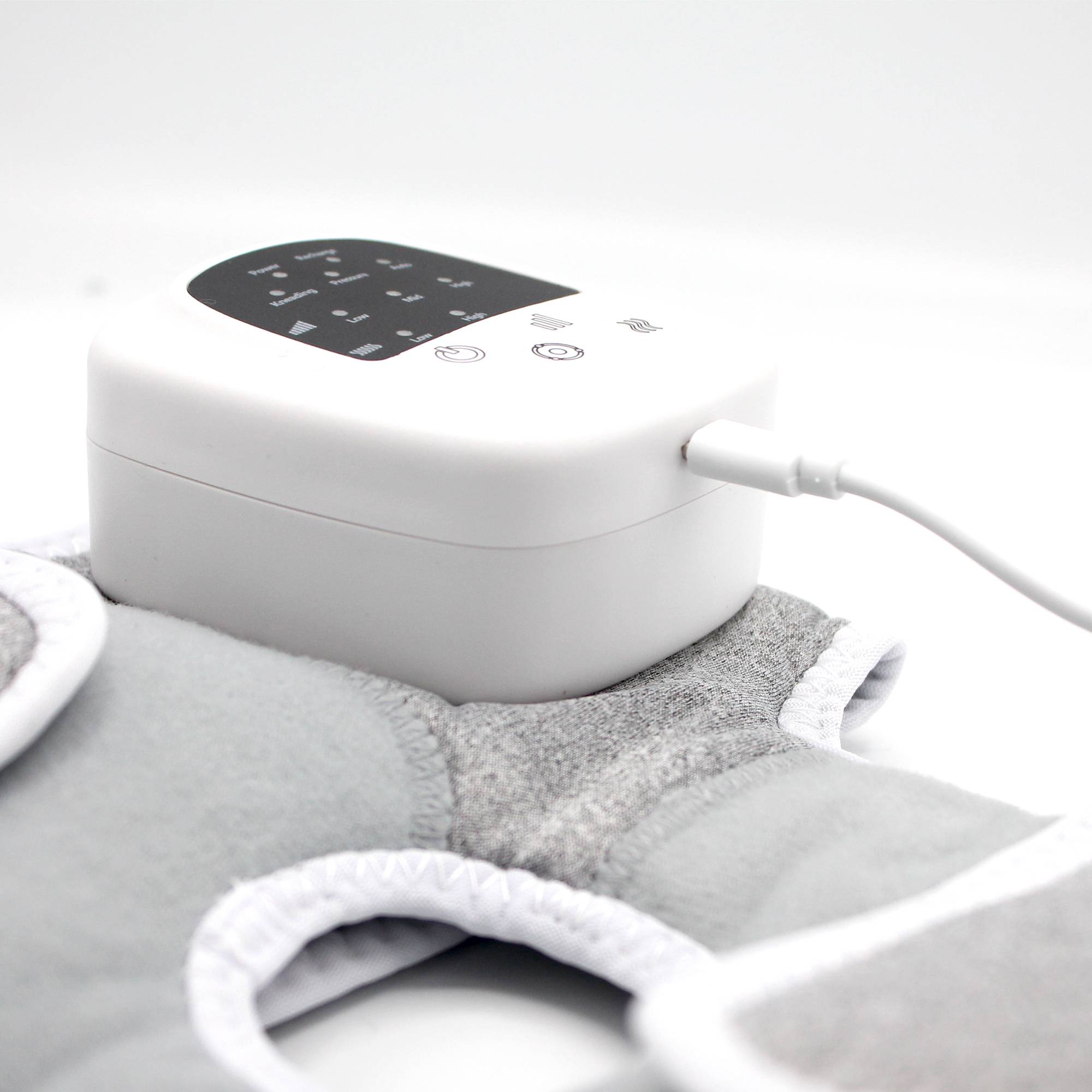 Fishtec - Masseur pressothérapie FISHTEC pour genoux et épaules, 3 modes, 3 intensités, chaleur 45°C, rechargeable, sans fil, soulage les douleurs - Image 4