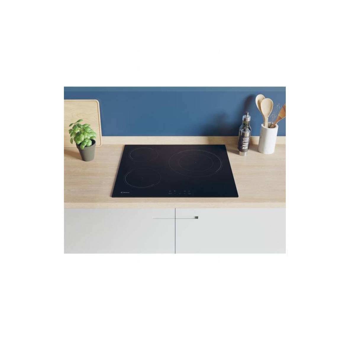 Table de cuisson induction 60cm 3 feux 7000w noir CI633CBB/1 Candy - Image 3