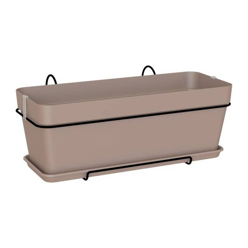 Artevasi - Artevasi - Kit Jardiniere Capri 50cm V2 Taupe 50,2 X 28,5 X H20,7 Cm - 1,54l - Imagen 1