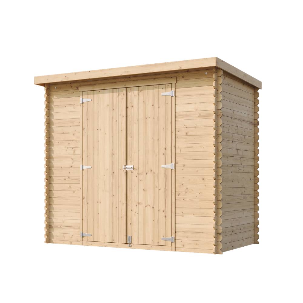 Timbela - Abri de Jardin en Bois - 2.63 m² / 142x239xH200 cm - Timbela M310C1 - Image 4