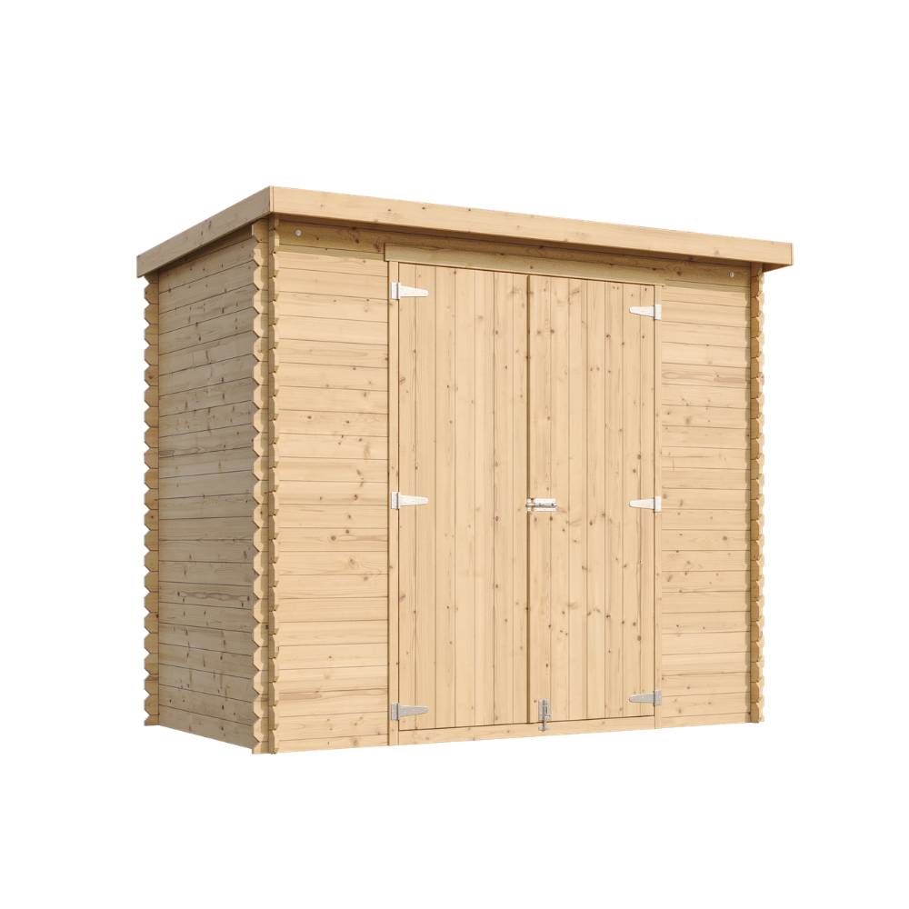 Timbela - Abri de Jardin en Bois - 2.63 m² / 142x239xH200 cm - Timbela M310C1 - Image 3