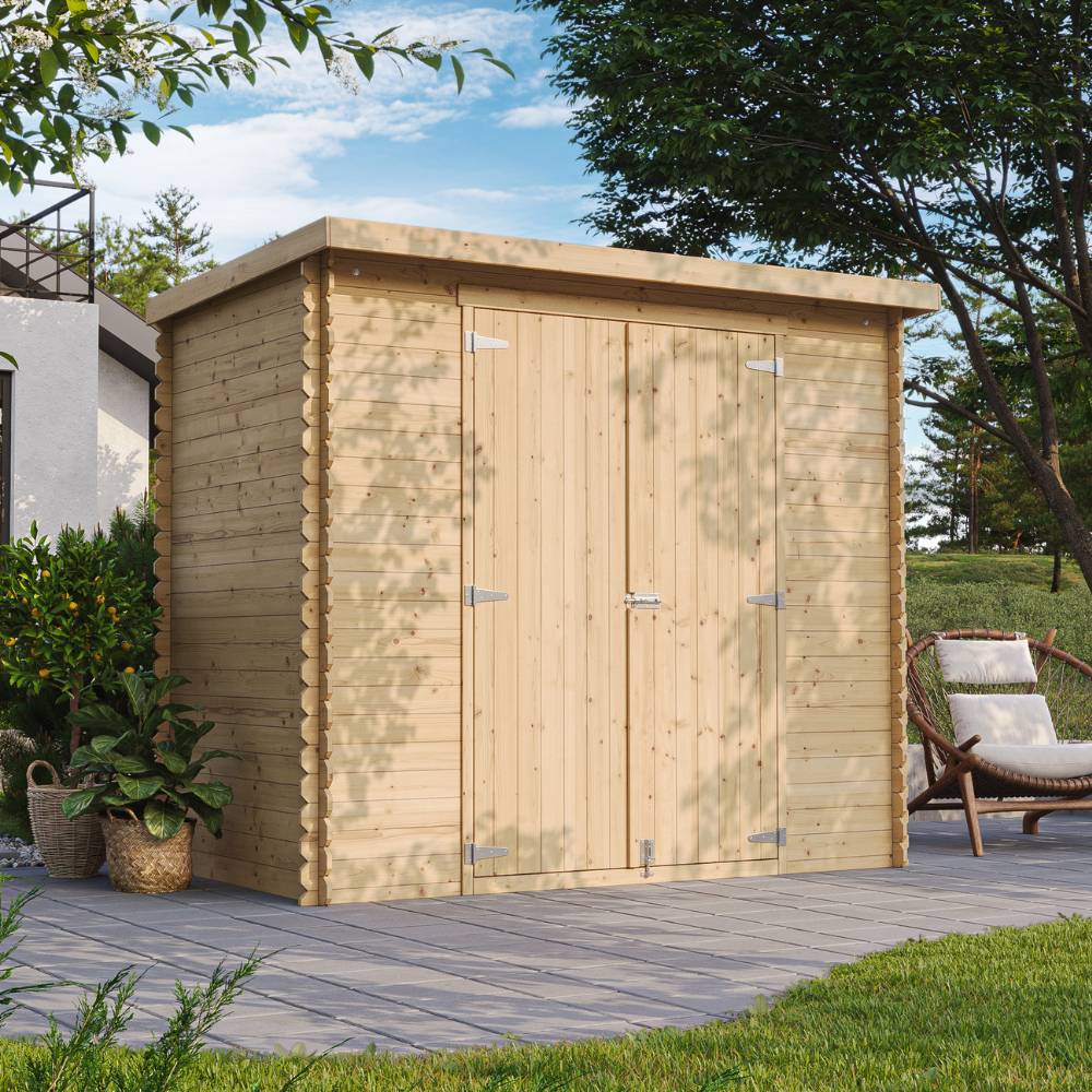 Timbela - Abri de Jardin en Bois - 2.63 m² / 142x239xH200 cm - Timbela M310C1 - Image 1
