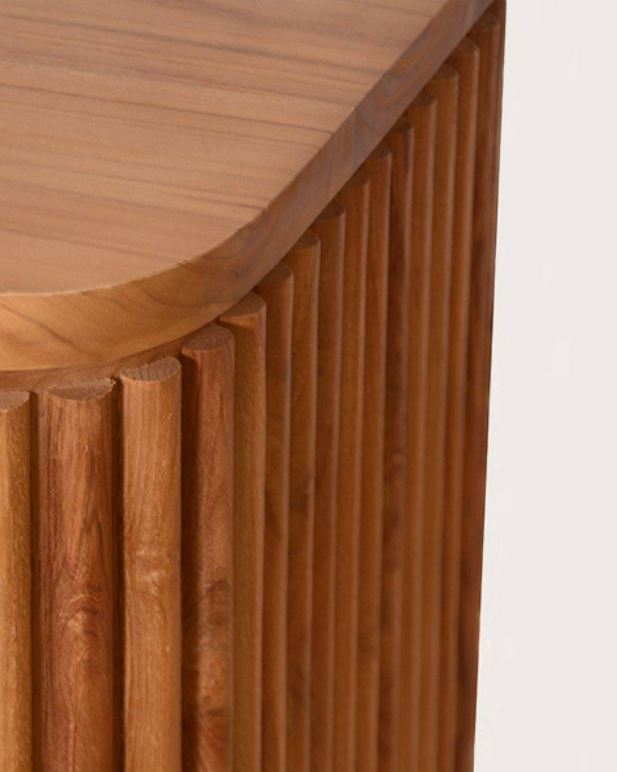 Opéra - Meuble  rétro en teck massif recyclé 140 cm - UNIQKA - Imagen 7