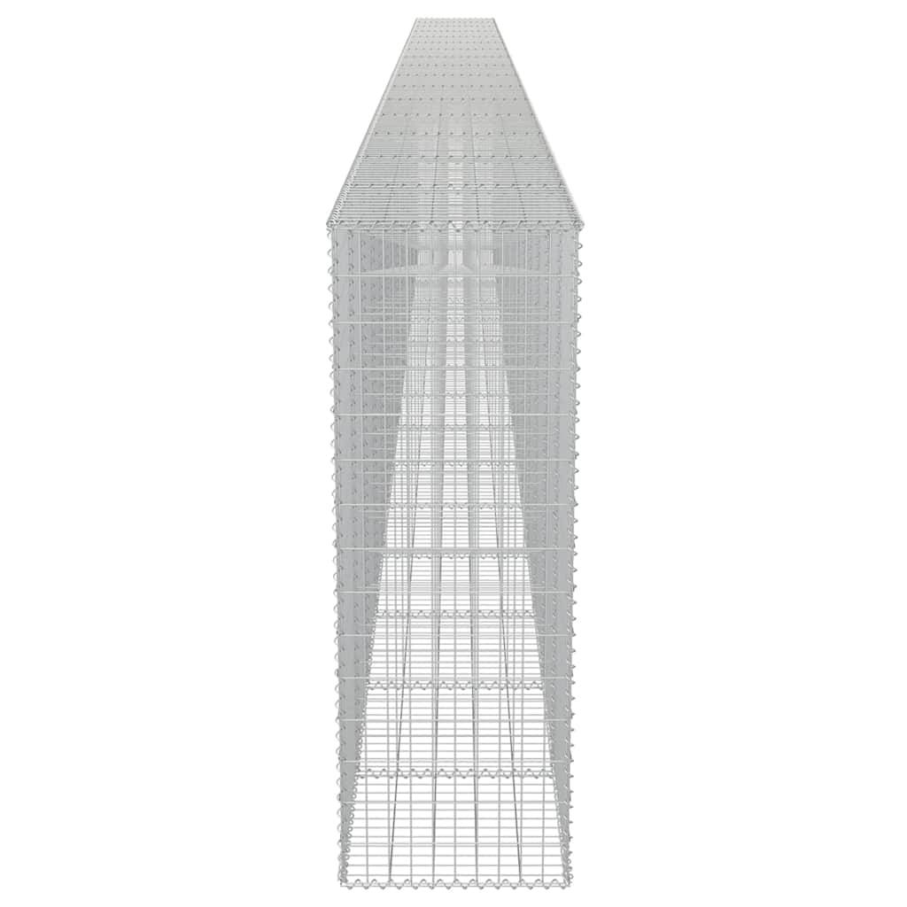 Mur à gabion avec couvercles Acier galvanisé Argenté 900 x 50 x 150 cm - PANGIVO - Image 6