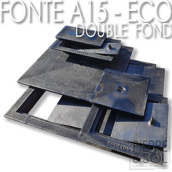 Couvercle en fonte à double fond pour regard d'inspection - A15 - LINE ECO - 60 x 45 cm - Image 3