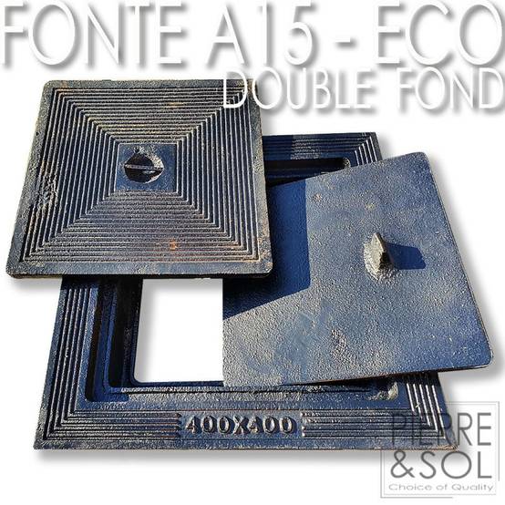 Couvercle en fonte à double fond pour regard d'inspection - A15 - LINE ECO - 60 x 45 cm - Image 2
