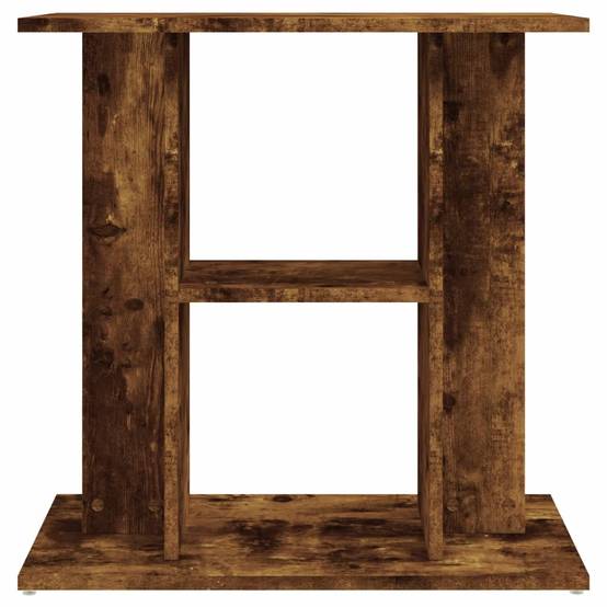 Meuble Aquarium Bois d'Ingénierie Support Rangement 60x30x60cm Chêne Fumé - ComfortXL Outdoor Living - Image 4