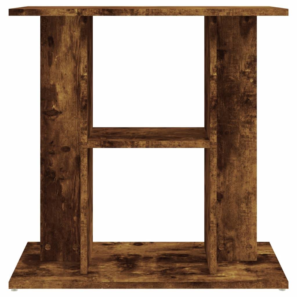 Meuble Aquarium Bois d'Ingénierie Support Rangement 60x30x60cm Chêne Fumé - ComfortXL Outdoor Living - Image 4