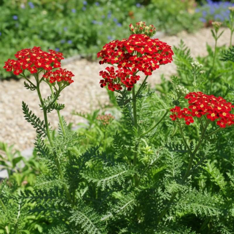 Achillée Fanal à fleurs Rouge/ - feuillage Caduc - Godet - 5/20 cm - Imagen 1