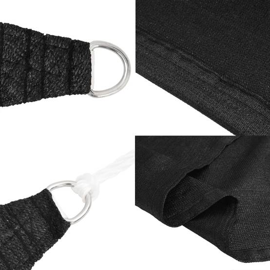Voile d'ombrage PEHD noir 400 x 500 cm - PANGIVO - Image 5