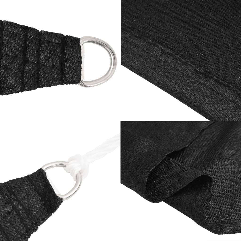 Voile d'ombrage PEHD noir 400 x 500 cm - PANGIVO - Image 5