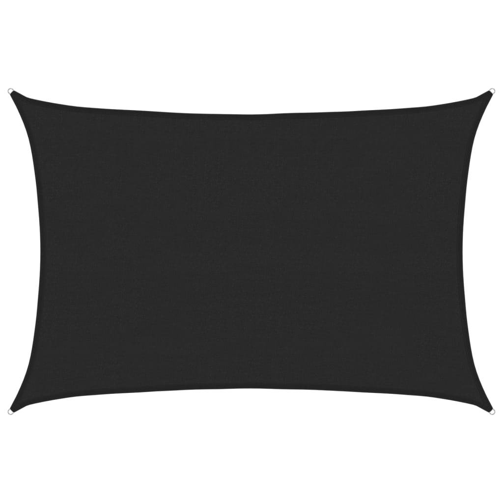 Voile d'ombrage PEHD noir 400 x 500 cm - PANGIVO - Image 1