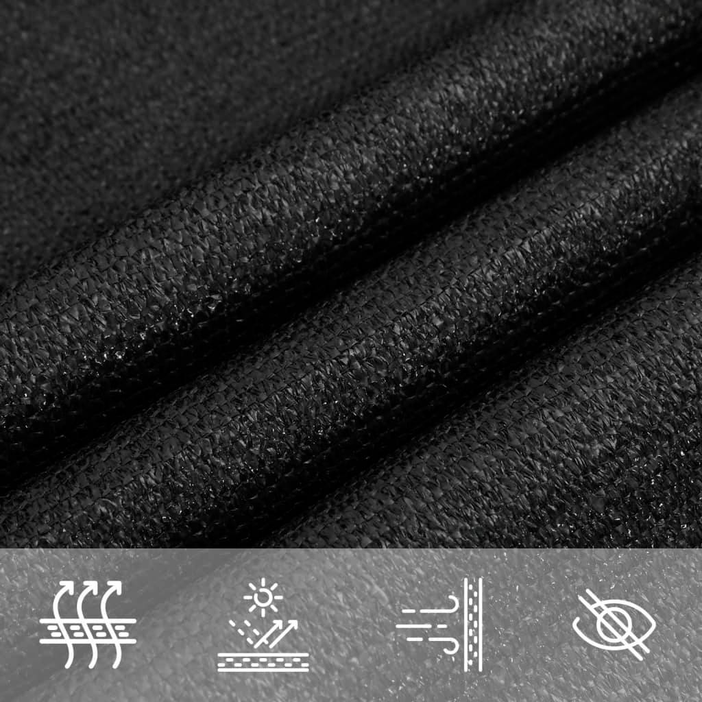 Voile d'ombrage PEHD noir 400 x 500 cm - PANGIVO - Image 6