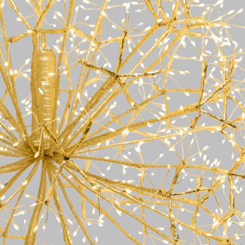 Lotti - Branche Sphère Riche RICH Champagne Ø60cm 1200 MicroLED FlashLED avec Rameaux Lotti - Imagen 5