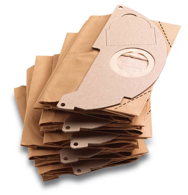 Sachet filtre KARCHER papier MV 2 / WD 2 / A 20xx - 5 pièces - 6.904-322.0