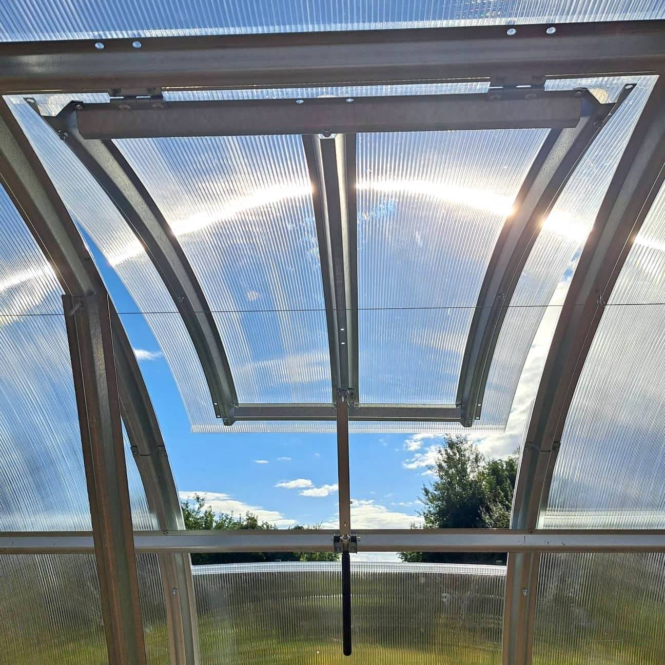 Ouvre-fenêtre Automatique De Serre - Métal, Monte-cylindre, Noir Et Argent