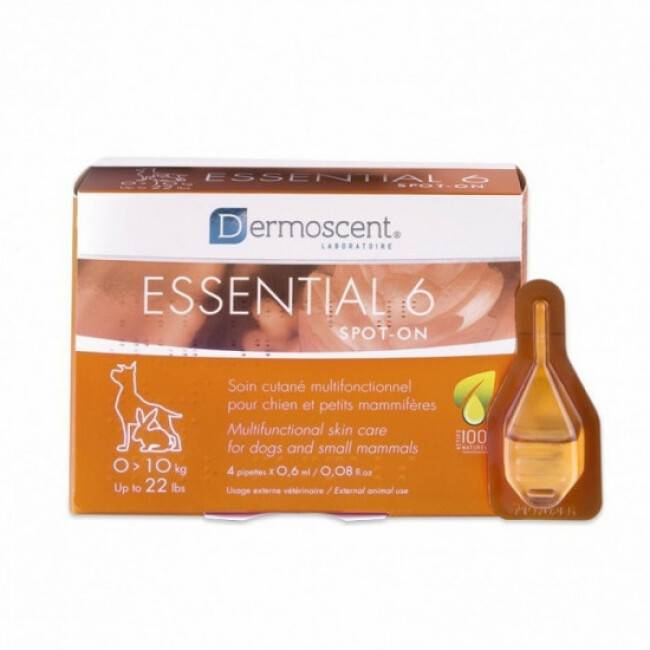 Dermoscent Essential 6 soins cutanés pour chiens 20/40 kg Boîte de 4 Pipettes - Imagen 1