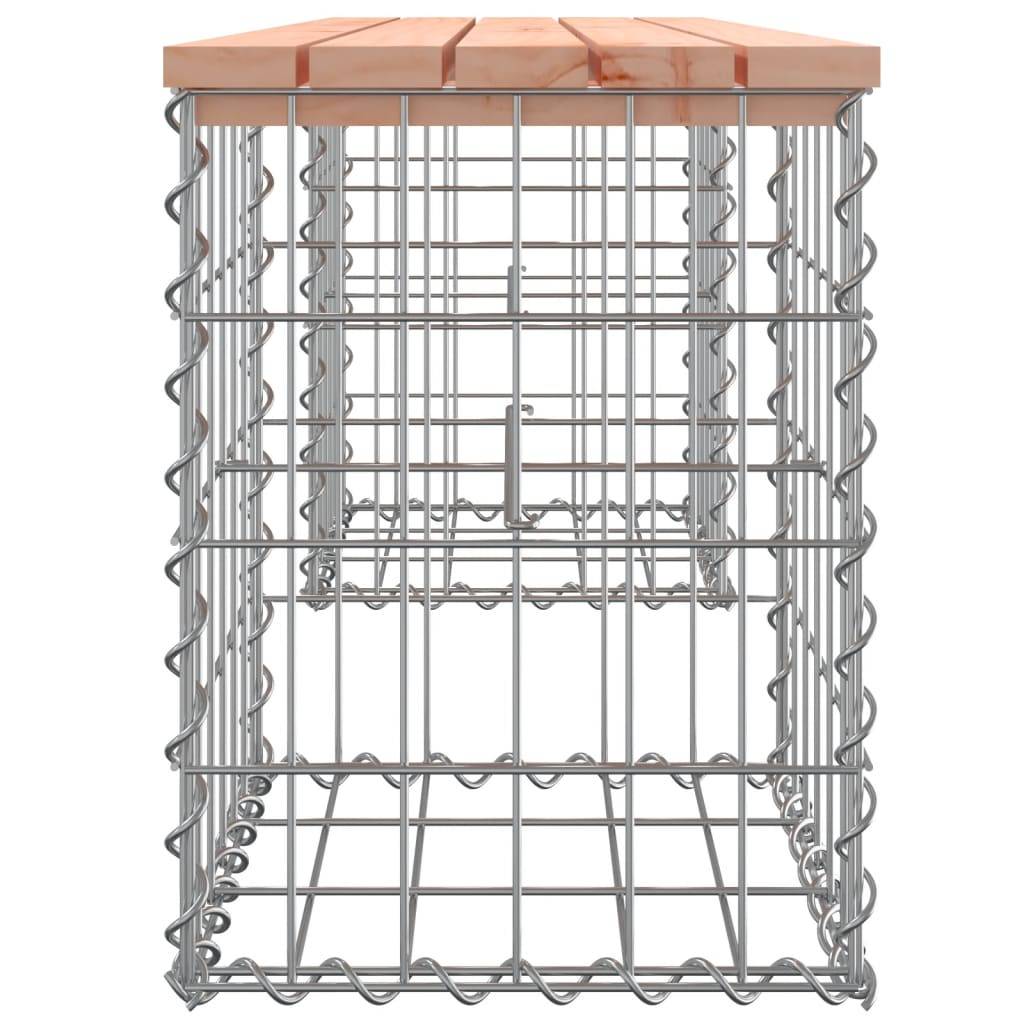 Maison Chic - Banc de jardin - Banc d'extérieur - Banquette design gabion 103x31x42cm bois massif de douglas - Imagen 4