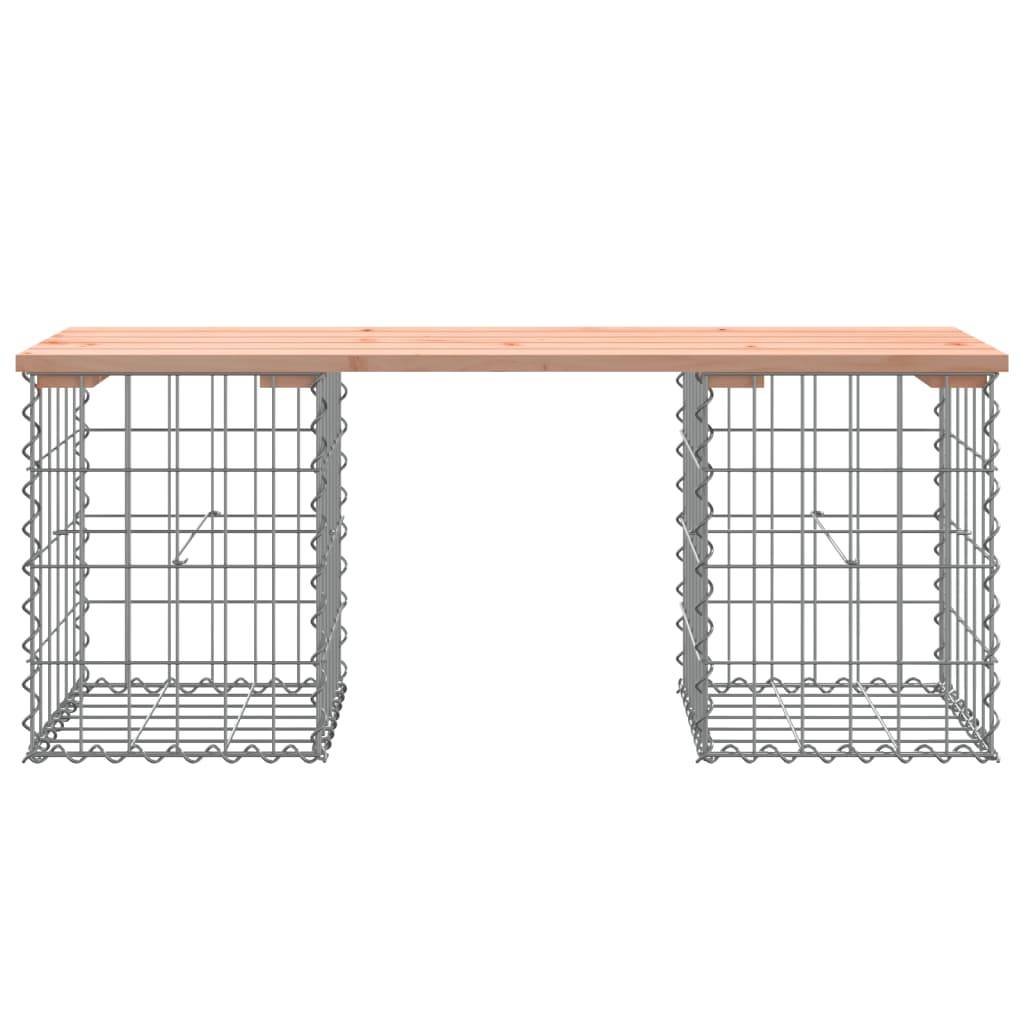 Maison Chic - Banc de jardin - Banc d'extérieur - Banquette design gabion 103x31x42cm bois massif de douglas - Imagen 3