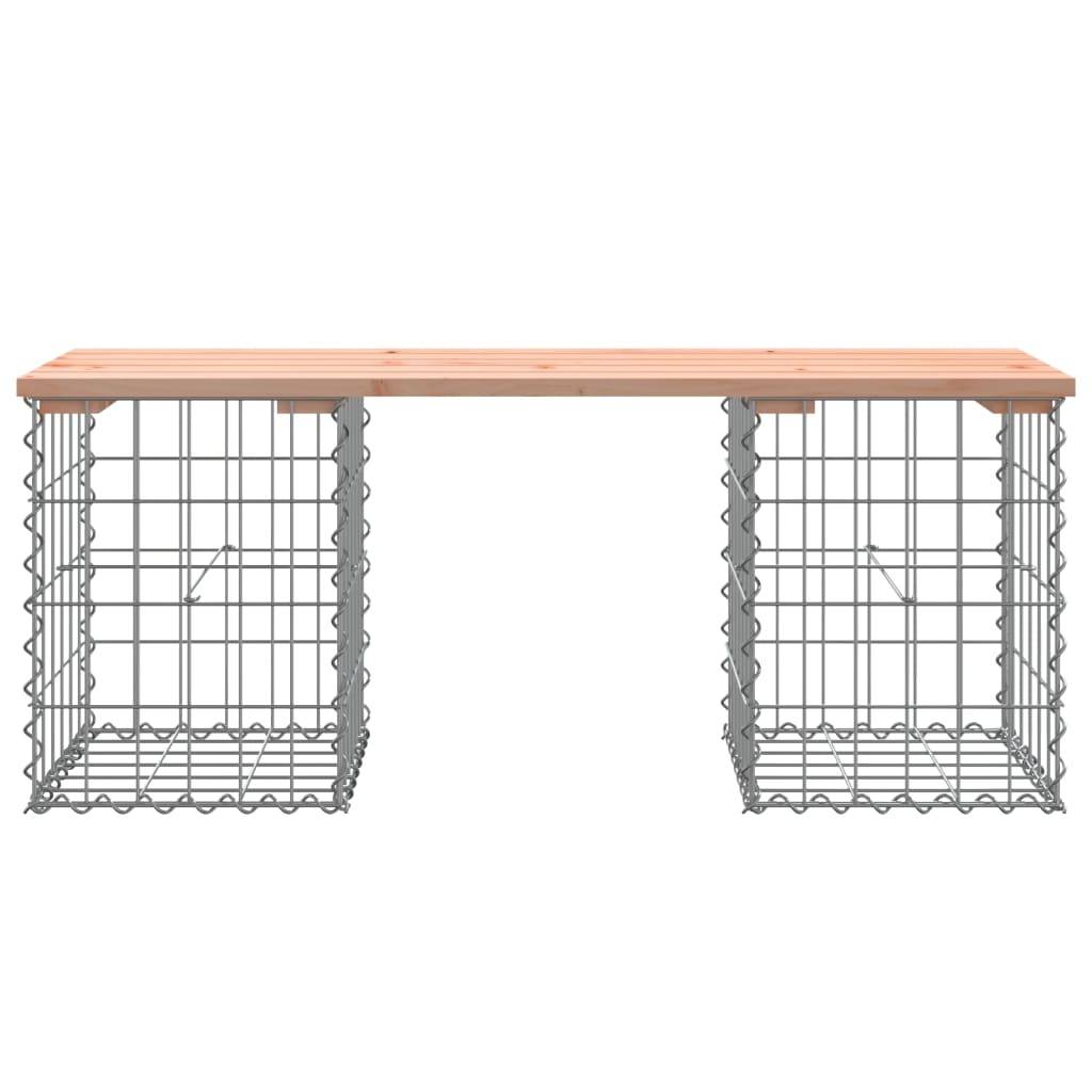 Maison Chic - Banc de jardin - Banc d'extérieur - Banquette design gabion 103x31x42cm bois massif de douglas - Imagen 5