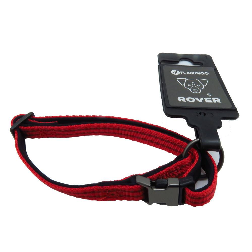 Flamingo - Collier Jannu rouge réglable de 20 à 35 cm 10 mm taille S pour chien - Imagen 3