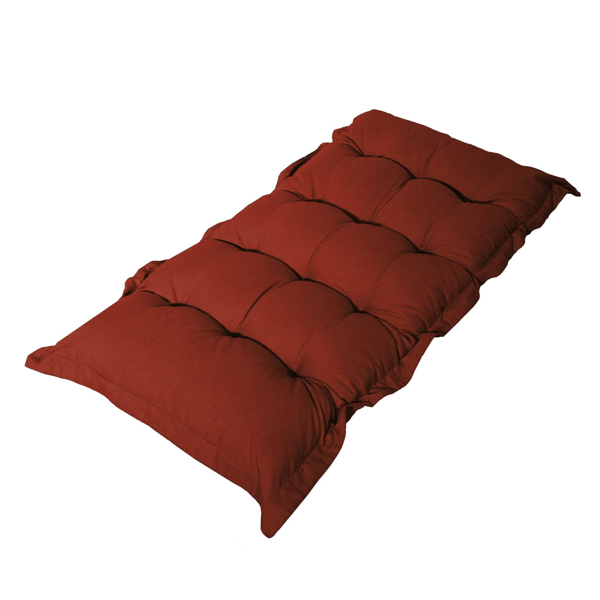 Matelas futon 120x60cm en polyester terracotta - Déco arts