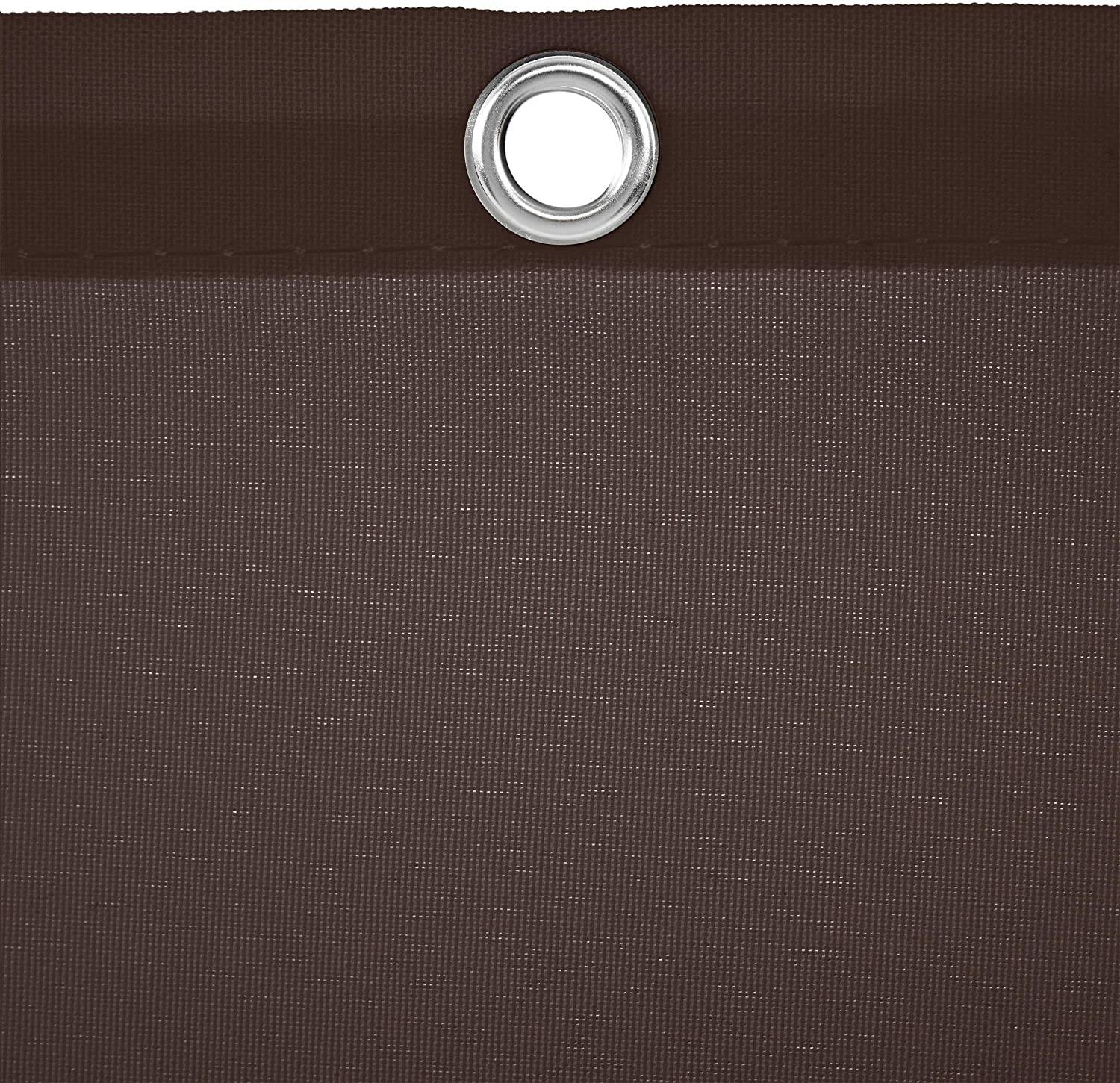 Helloshop26 - Voile d'ombrage carré 5 x 5 m brun - Imagen 4