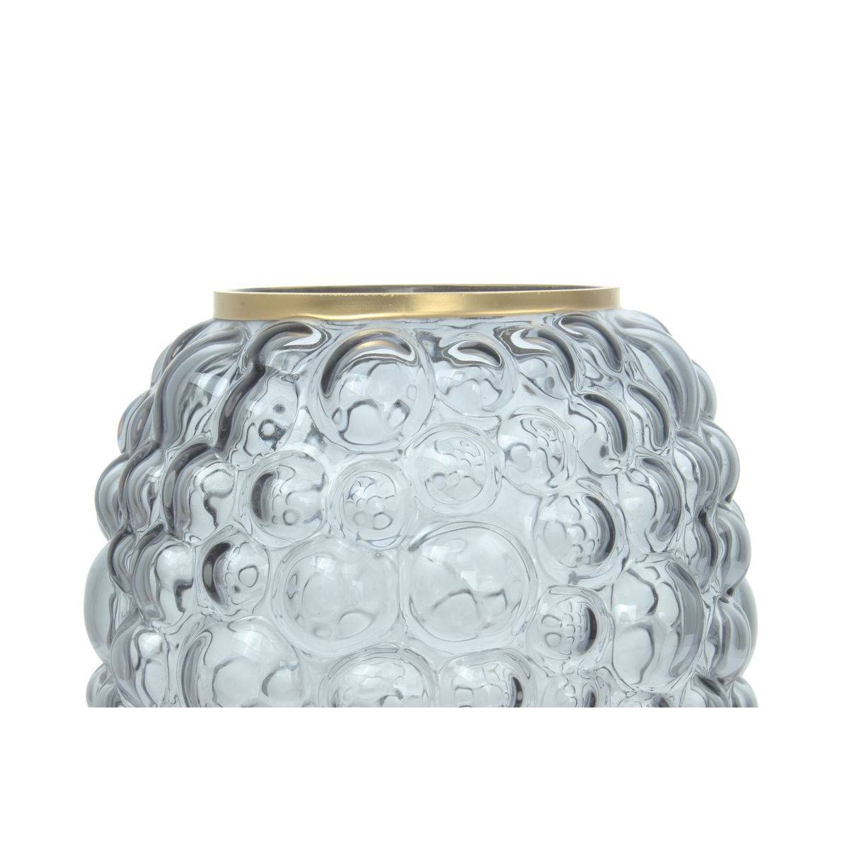 Paris Prix - Vase en Verre Soufflé "Canba" 25cm Gris - Image 2