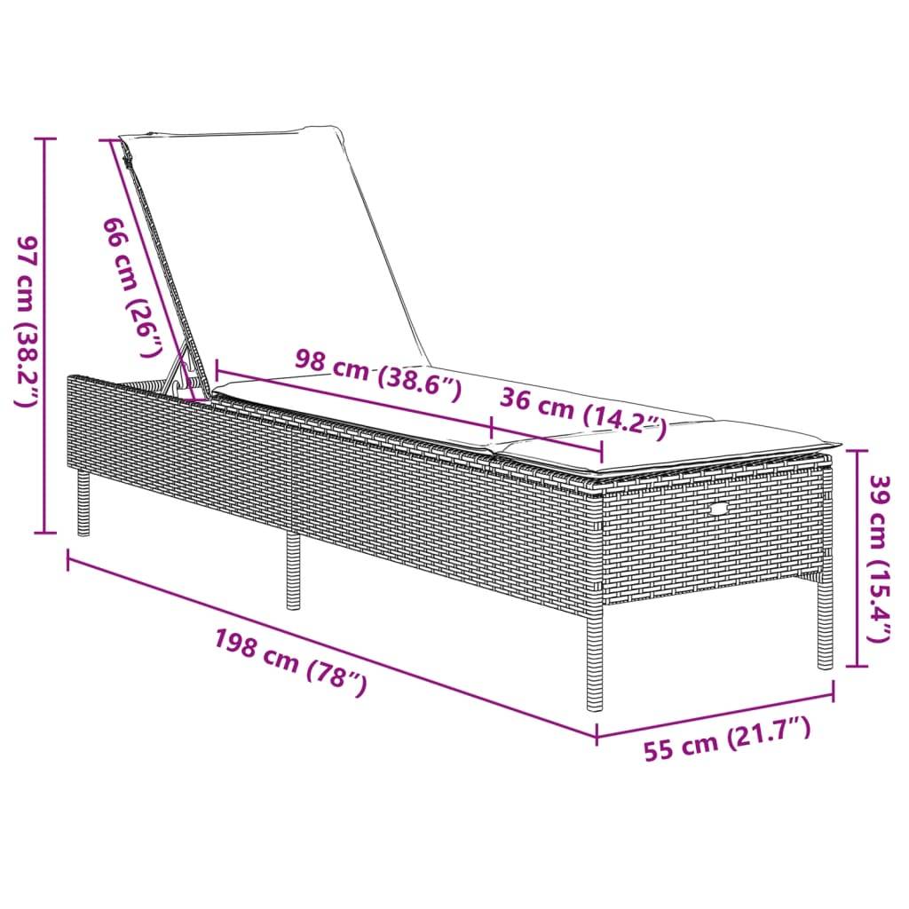 Duo Lits Bain Soleil Marron Résine Tressée Inclinable 5 Niveaux Matelas Blanc – ComfortXL Outdoor Living - Image 6