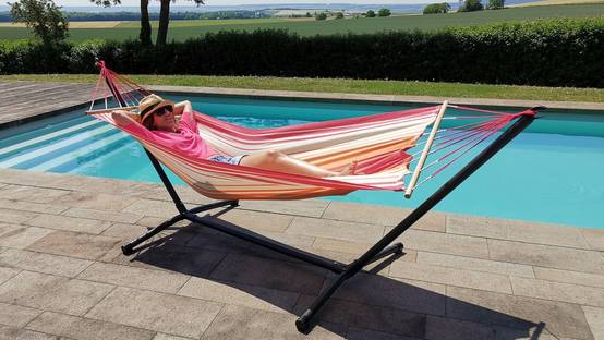 Jobek - Set METALIK KOLOR 300x100x95 cm Rouge Orange Écru 100x200 certifié FSC 100% JOBEK - Image 3